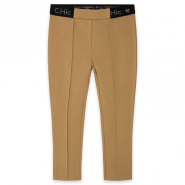 Leggings bambina Canada beige