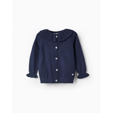 Cardigan neonata Zippy blu...