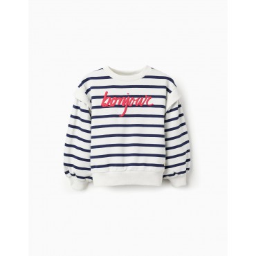 Felpa bambina Zippy bianca...