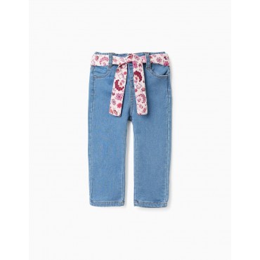 Jeans neonata Zippy con fiocco