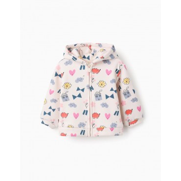 Felpa neonata Zippy bianca...