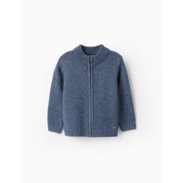 Cardigan neonato Zippy blu...