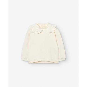 Felpa neonata Losan bianca...