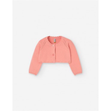 Cardigan neonata Losan corallo