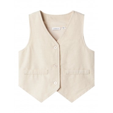 Gilet bambino Name it beige...