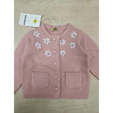Cardigan neonata Losan rosa...