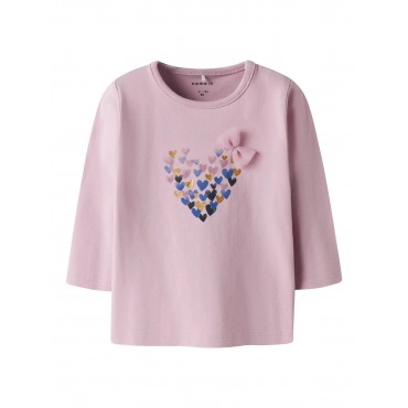 Maglia neonata Name it rosa...