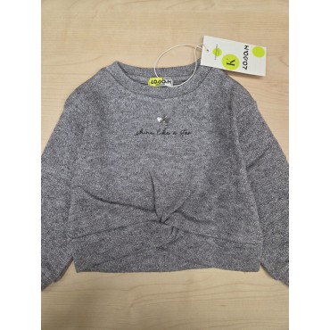 Felpa bambina Losan grigia...