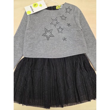 Abito bambina Losan grigio...