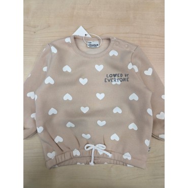 Felpa neonata Losan beige...