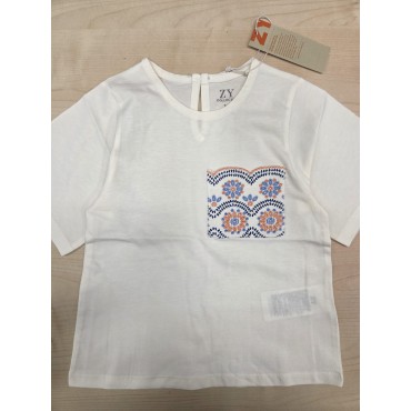 Maglia bambina Zippy bianca...