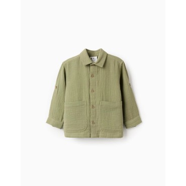 Camicia neonato Zippy verde