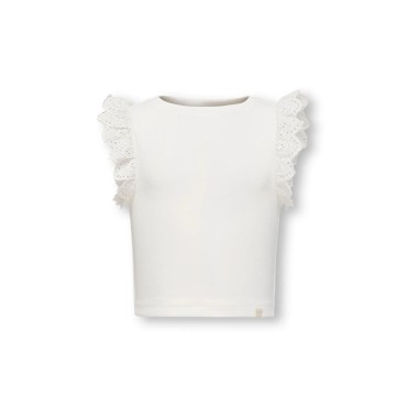 Canotta bambina Only bianca...