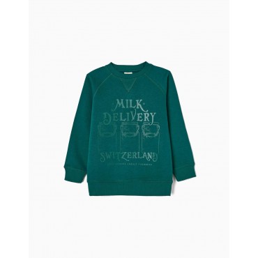 Felpa bambino Zippy verde...