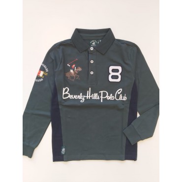 Polo bambino Beverly Hills Polo Club verde