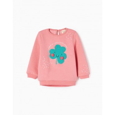 Felpa neonata Zippy rosa...