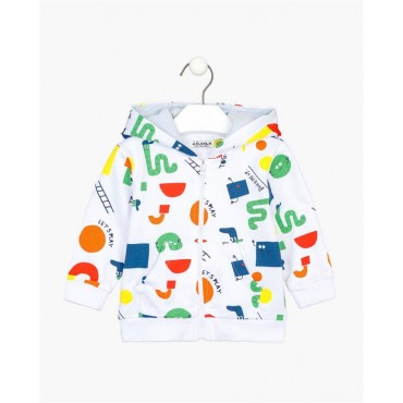 Felpa neonato Losan bianca...