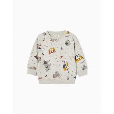 Felpa neonato Zippy grigia...