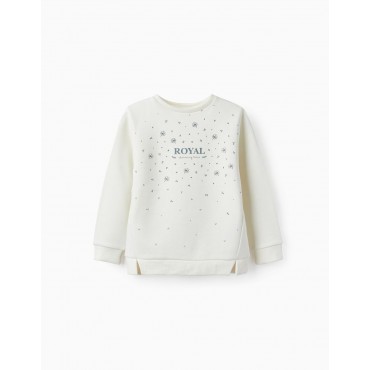 Felpa bambina Zippy bianca...