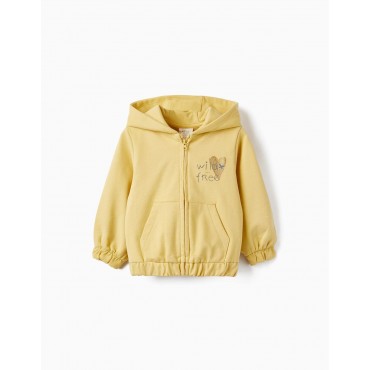 Felpa neonata Zippy gialla...