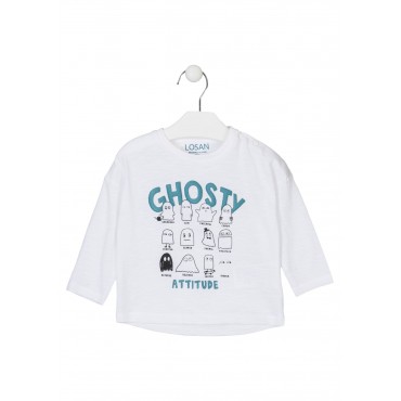 Maglia neonato Losan bianca...