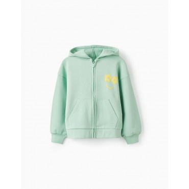 Felpa bambina Zippy verde...